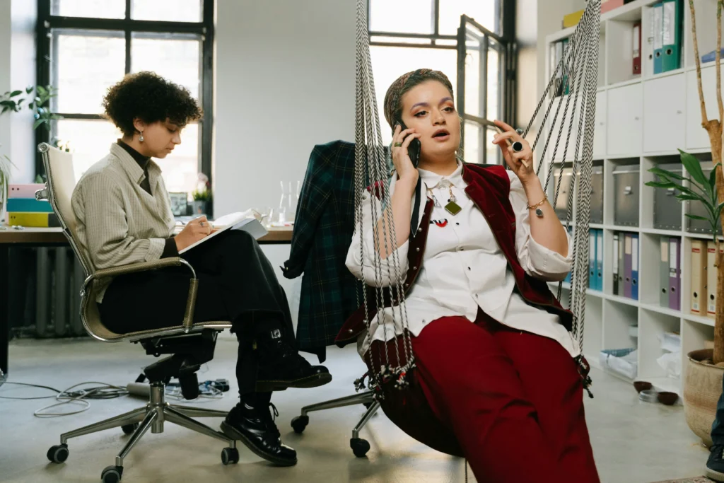 sitzen im büro